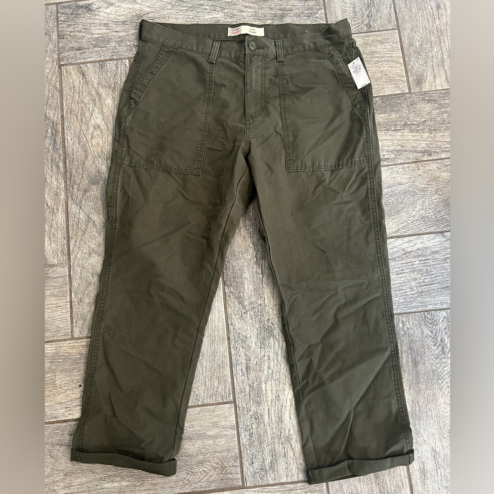Workwear Carpenter Pants Old Navy Brand Olive Green 36x30